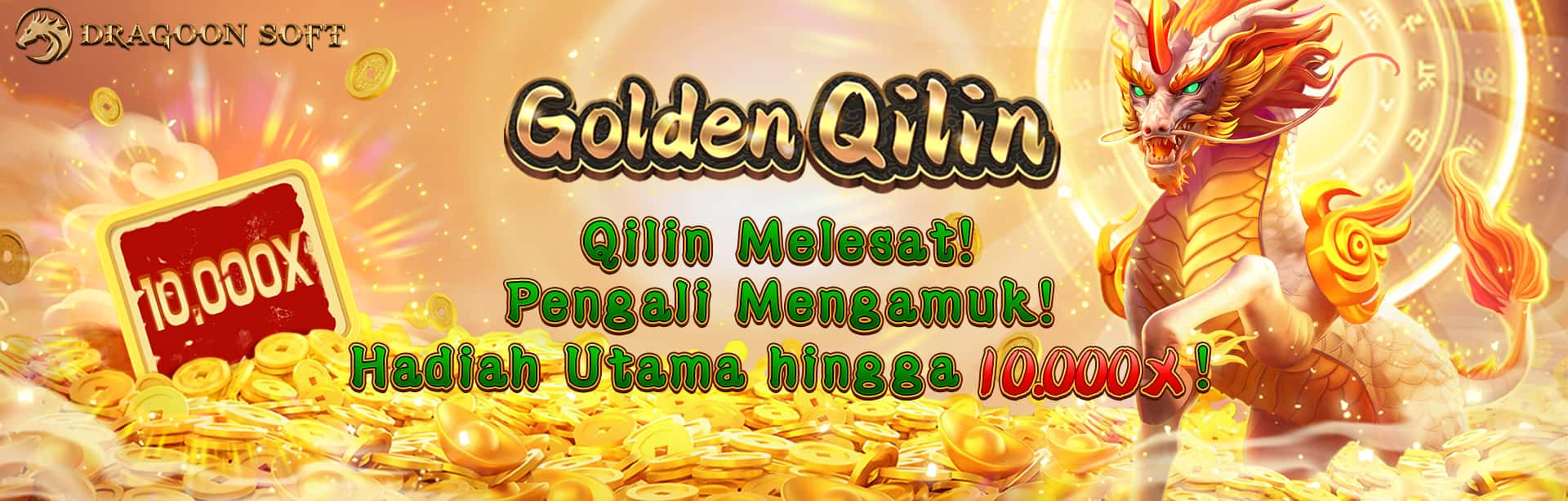 DRAGOONSOFT - GOLDEN QILIN GAME PROMO BANNER